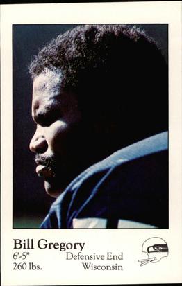 1980 Seattle Seahawks Police #5 Bill Gregory Front