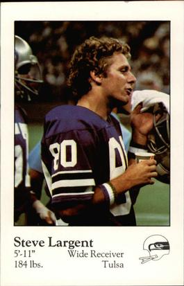 1980 Seattle Seahawks Police #10 Steve Largent Front