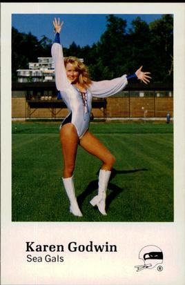 1982 Seattle Seahawks Police #4 Karen Godwin (Sea Gals) Front