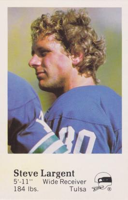 1982 Seattle Seahawks Police #7 Steve Largent Front