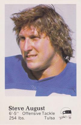 1982 Seattle Seahawks Police #15 Steve August Front