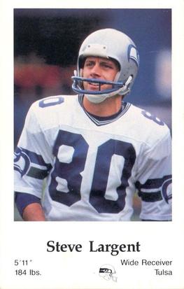 1985 Seattle Seahawks Police #NNO Steve Largent Front