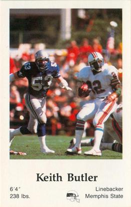 1985 Seattle Seahawks Police #NNO Keith Butler Front