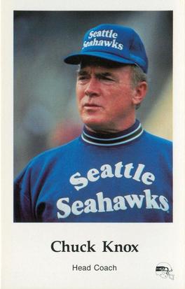 1985 Seattle Seahawks Police #NNO Chuck Knox Front