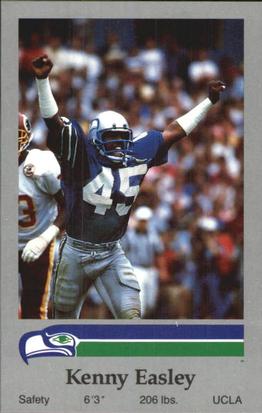 1987 Seattle Seahawks Police #NNO Kenny Easley Front