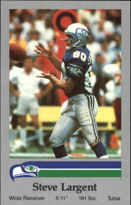 1987 Seattle Seahawks Police #NNO Steve Largent Front