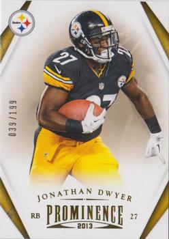 2013 Panini Prominence - Gold #78 Jonathan Dwyer Front