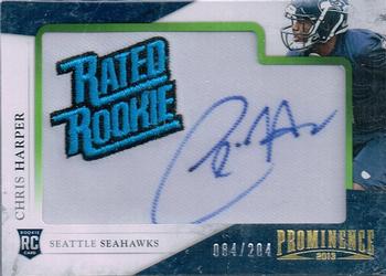 2013 Panini Prominence - Rookie Rated Rookie Patch Autographs #113 Chris Harper Front