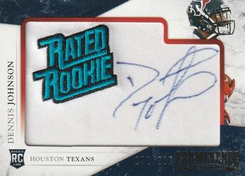 2013 Panini Prominence - Rookie Rated Rookie Patch Autographs #142 Dennis Johnson Front