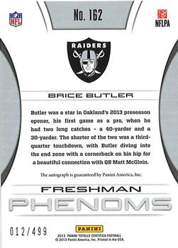 2013 Panini Totally Certified #162 Brice Butler Back
