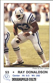 1989 Indianapolis Colts Police #6 Ray Donaldson Front