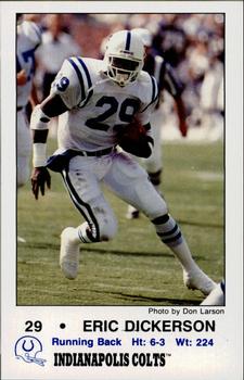 1989 Indianapolis Colts Police #9 Eric Dickerson Front