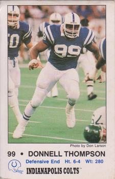 1989 Indianapolis Colts Police #7 Donnell Thompson Front