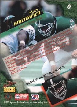 1995 Signature Rookies  #9 Mark Birchmeier Back