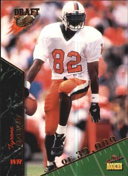 1995 Signature Rookies  #22 Tyrone Davis Front