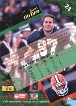 1995 Signature Rookies  #24 Ken Dilger Back