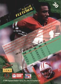 1995 Signature Rookies  #30 Terrell Fletcher Back