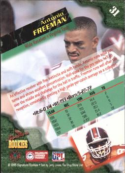 1995 Signature Rookies  #31 Antonio Freeman Back