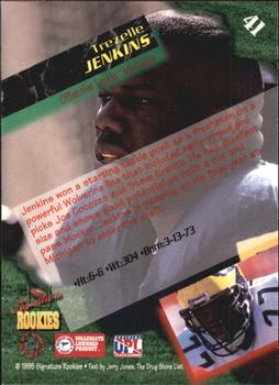 1995 Signature Rookies  #41 Trezelle Jenkins Back