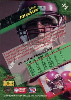 1995 Signature Rookies  #44 Rob Johnson Back