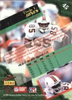 1995 Signature Rookies  #45 Chris T. Jones Back