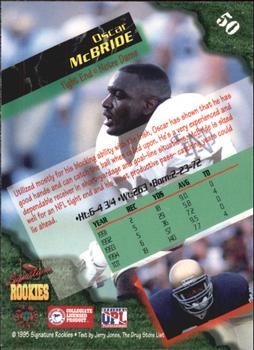 1995 Signature Rookies  #50 Oscar McBride Back