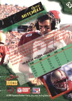 1995 Signature Rookies  #53 Pete Mitchell Back
