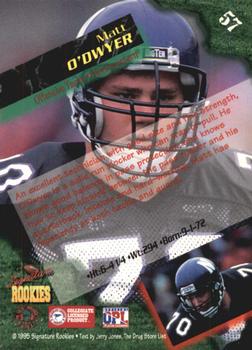 1995 Signature Rookies  #57 Matt O'Dwyer Back