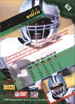 1995 Signature Rookies  #63 J.J. Smith Back