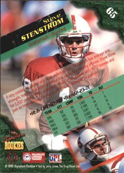 1995 Signature Rookies  #65 Steve Stenstrom Back