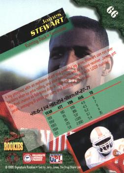 1995 Signature Rookies  #66 James Stewart Back