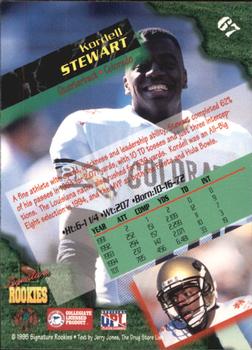 1995 Signature Rookies  #67 Kordell Stewart Back