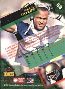 1995 Signature Rookies  #69 Bobby Taylor Back