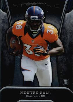 2013 Bowman Sterling #52 Montee Ball Front