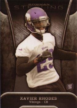 2013 Bowman Sterling #63 Xavier Rhodes Front