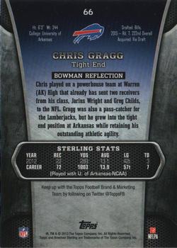 2013 Bowman Sterling #66 Chris Gragg Back