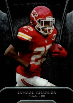2013 Bowman Sterling #72 Jamaal Charles Front