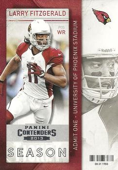 2013 Panini Contenders #25 Larry Fitzgerald Front