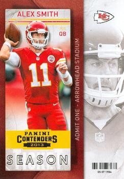 2013 Panini Contenders #30 Alex Smith Front