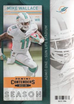 2013 Panini Contenders #41 Mike Wallace Front