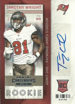 2013 Panini Contenders #106 Timothy Wright Front