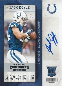 2013 Panini Contenders #193 Jack Doyle Front
