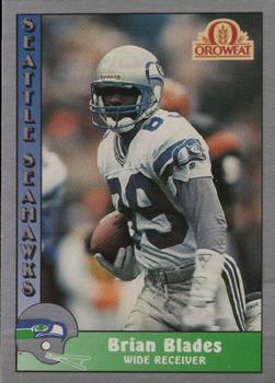 1990 Pacific Oroweat Seattle Seahawks #3 Brian Blades Front