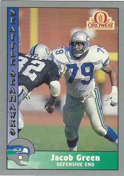 1990 Pacific Oroweat Seattle Seahawks #10 Jacob Green Front