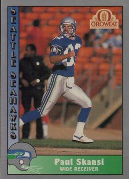1990 Pacific Oroweat Seattle Seahawks #15 Paul Skansi Front