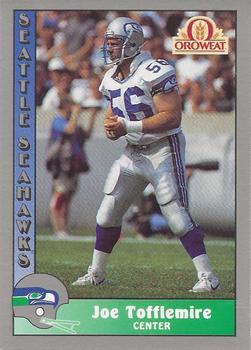 1990 Pacific Oroweat Seattle Seahawks #22 Joe Tofflemire Front
