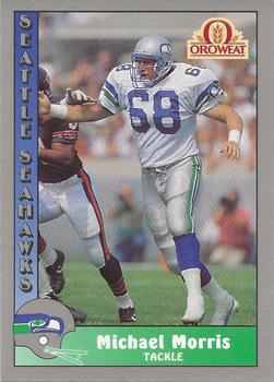 1990 Pacific Oroweat Seattle Seahawks #28 Mike Morris Front