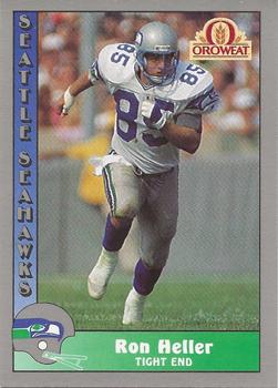 1990 Pacific Oroweat Seattle Seahawks #30 Ron Heller  Front