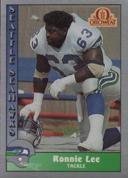 1990 Pacific Oroweat Seattle Seahawks #33 Ronnie Lee Front