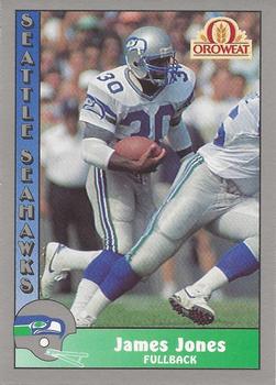 1990 Pacific Oroweat Seattle Seahawks #47 James Jones Front